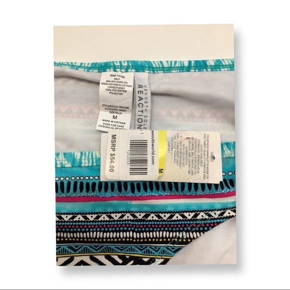 Kenneth Cole Reaction Size Medium Aqua Bikini Bottom. New With Tags - Picture 4 of 4